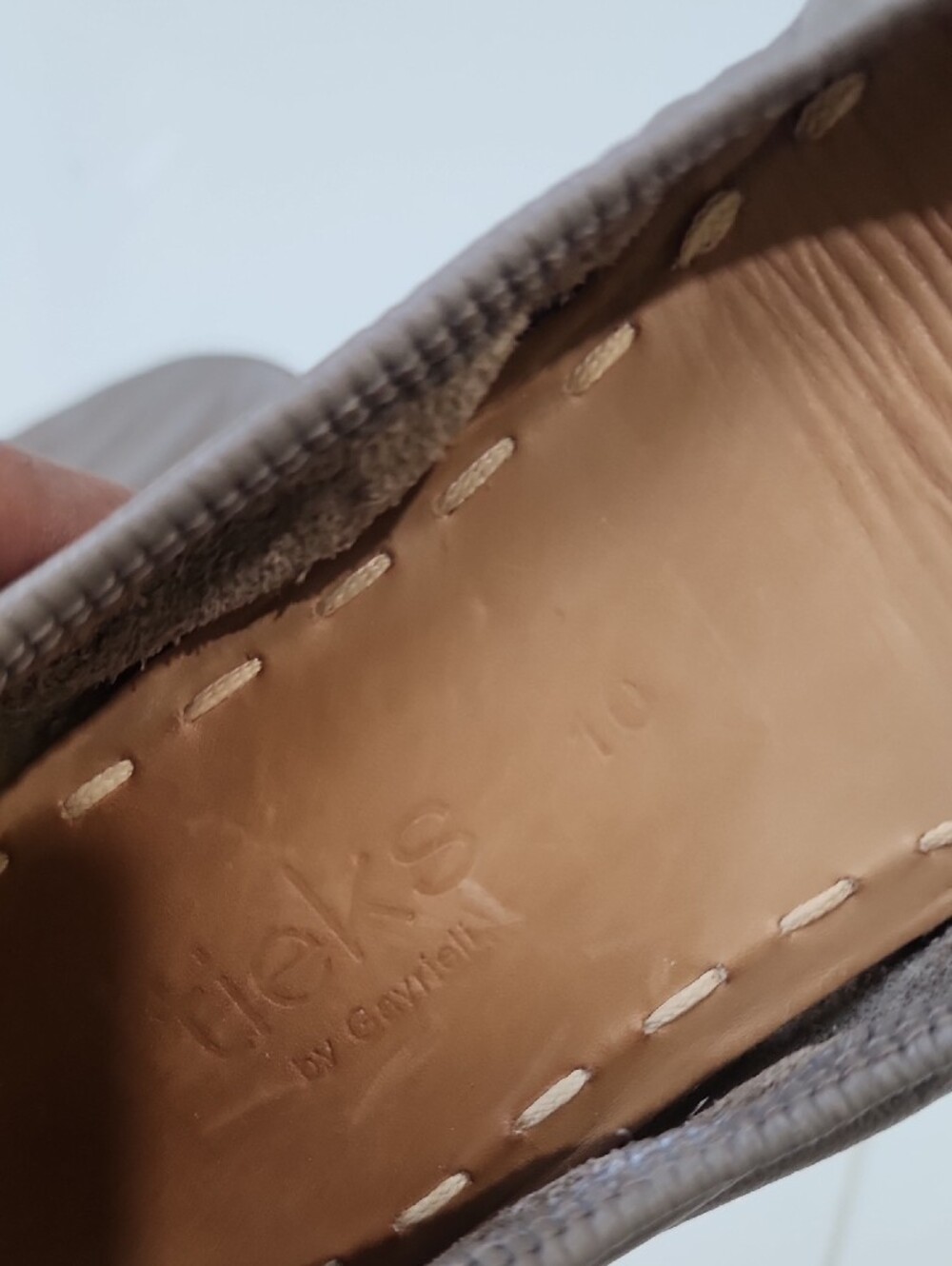 Tieks Taupe Leather Ballet Flats - Picture 13 of 14